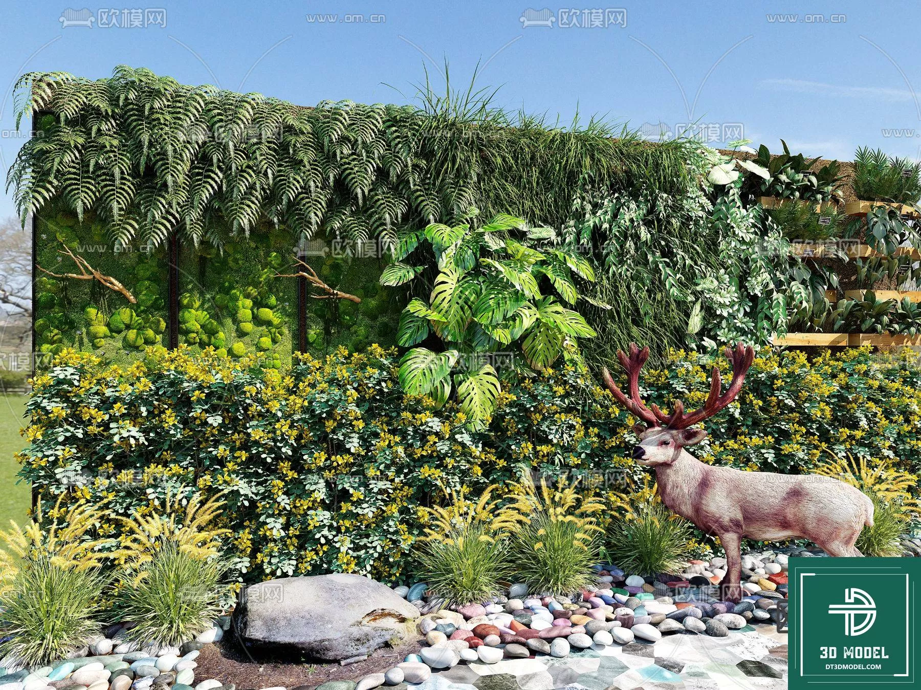 VERTICAL GARDEN – FITOWALL PLANT 3D MODEL – 089