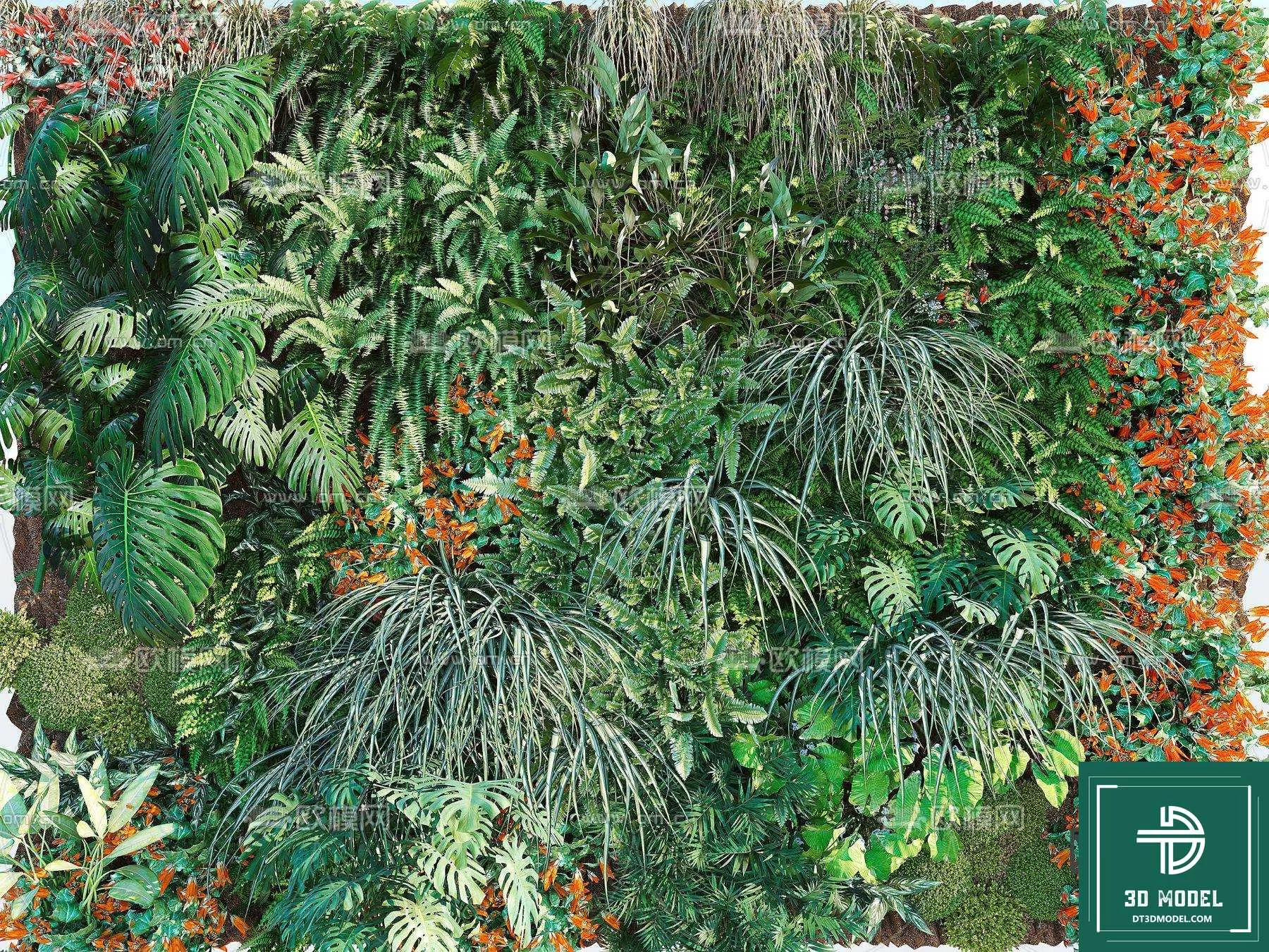 VERTICAL GARDEN – FITOWALL PLANT 3D MODEL – 096