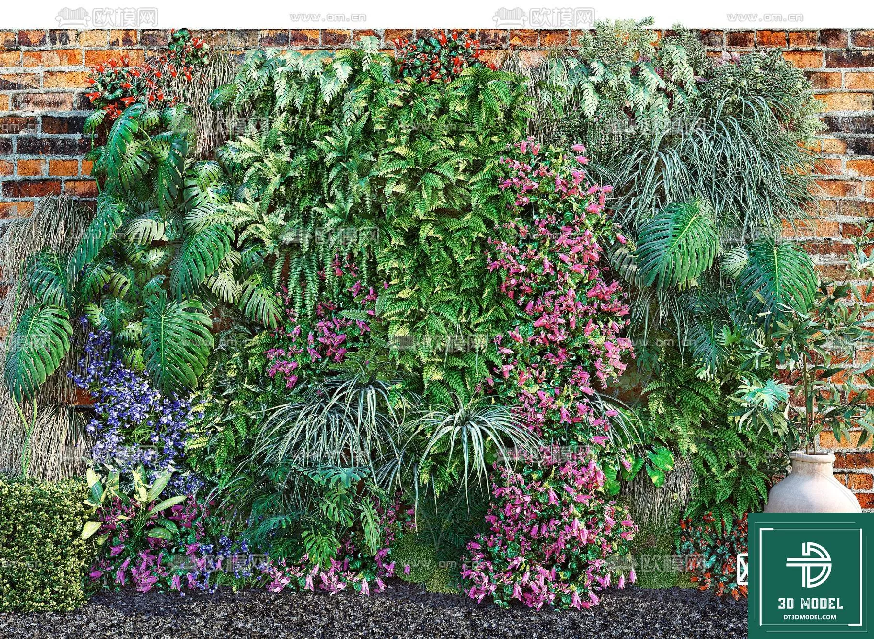 VERTICAL GARDEN – FITOWALL PLANT 3D MODEL – 098