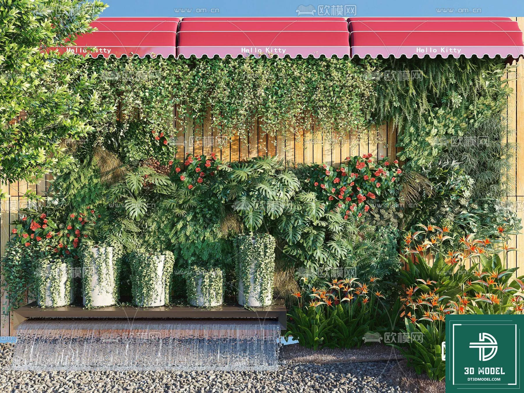 VERTICAL GARDEN – FITOWALL PLANT 3D MODEL – 104