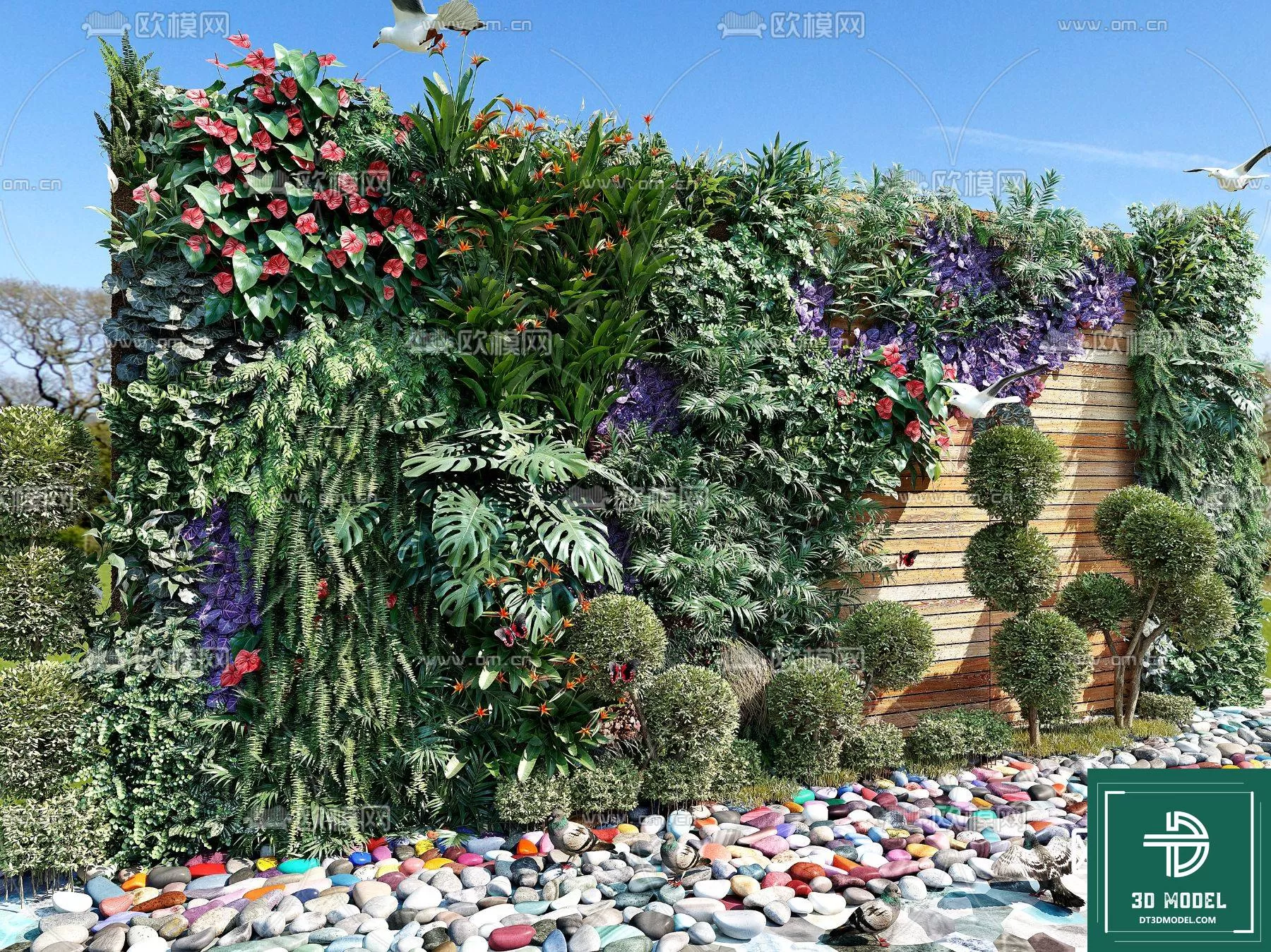 VERTICAL GARDEN – FITOWALL PLANT 3D MODEL – 107