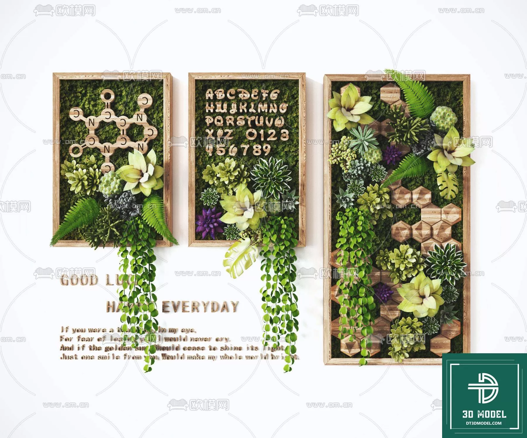 VERTICAL GARDEN – FITOWALL PLANT 3D MODEL – 111