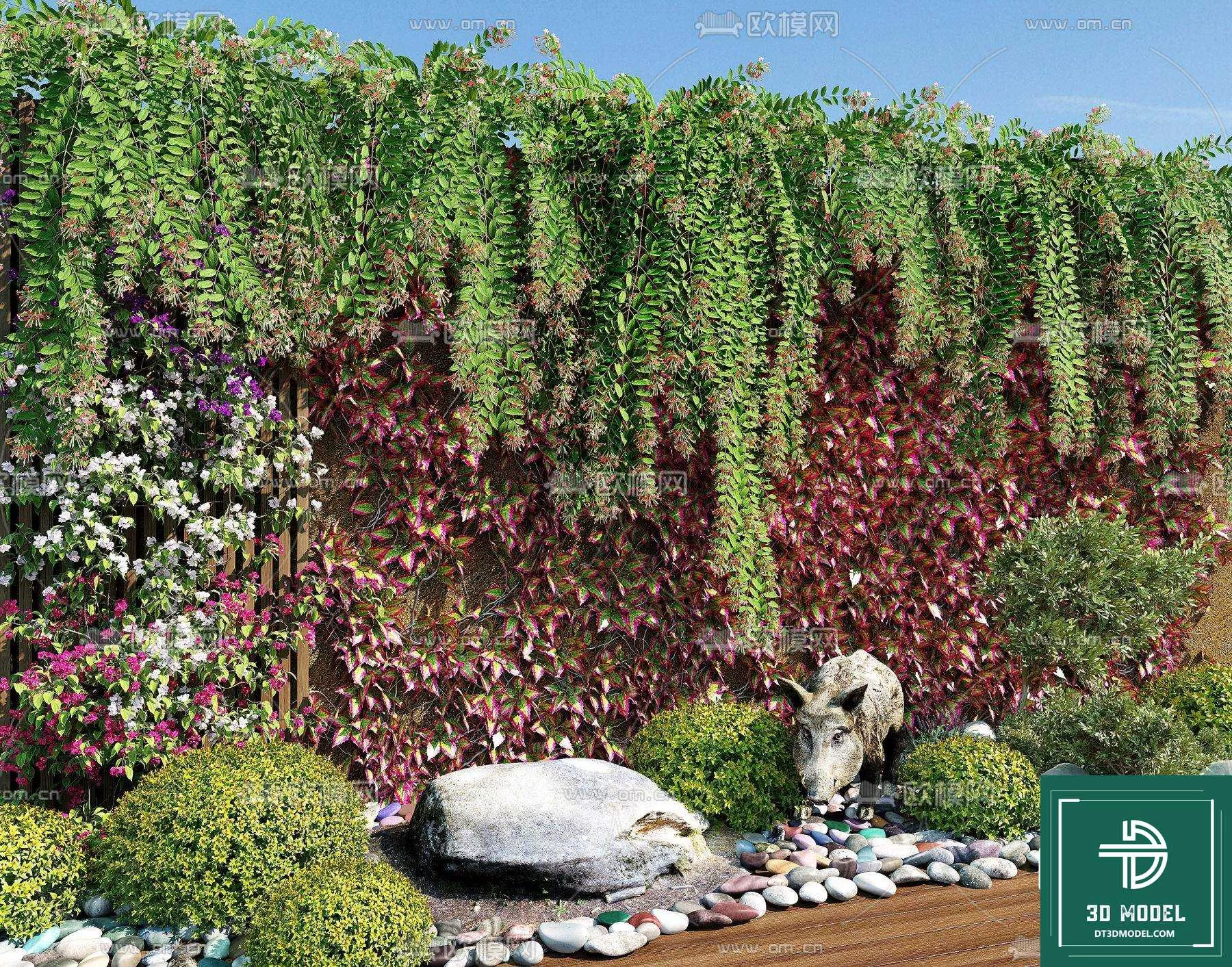 VERTICAL GARDEN – FITOWALL PLANT 3D MODEL – 114