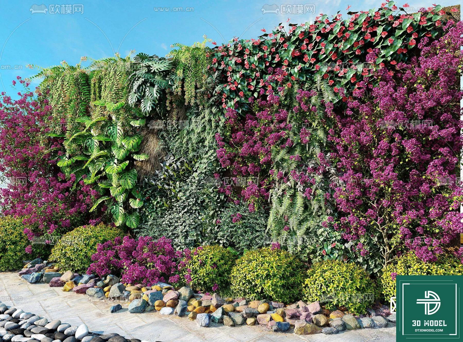 VERTICAL GARDEN – FITOWALL PLANT 3D MODEL – 115