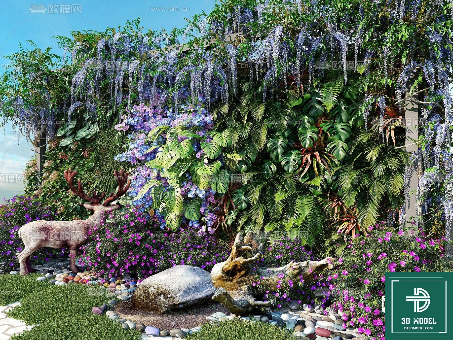 VERTICAL GARDEN – FITOWALL PLANT 3D MODEL – 116