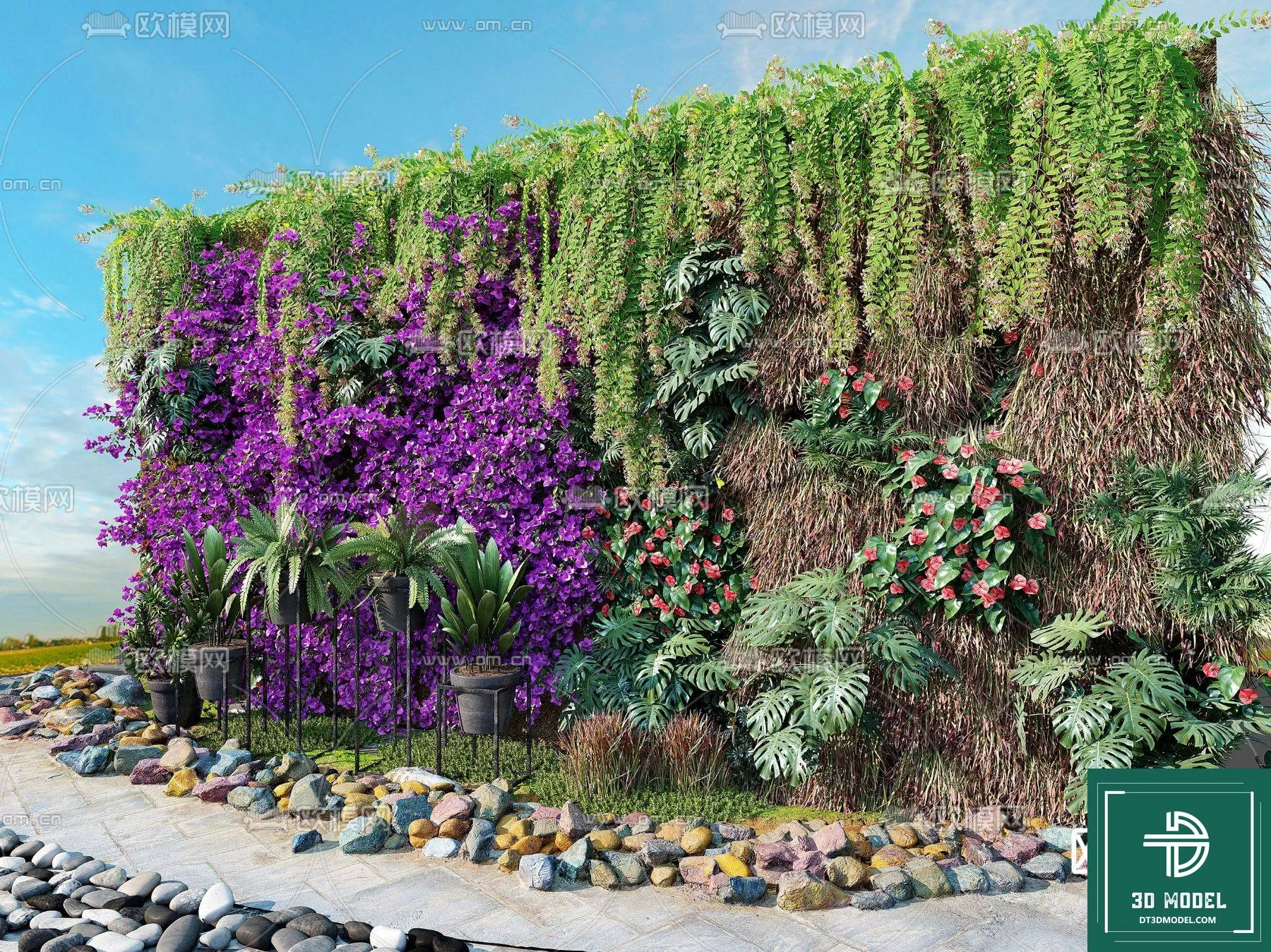 VERTICAL GARDEN – FITOWALL PLANT 3D MODEL – 117