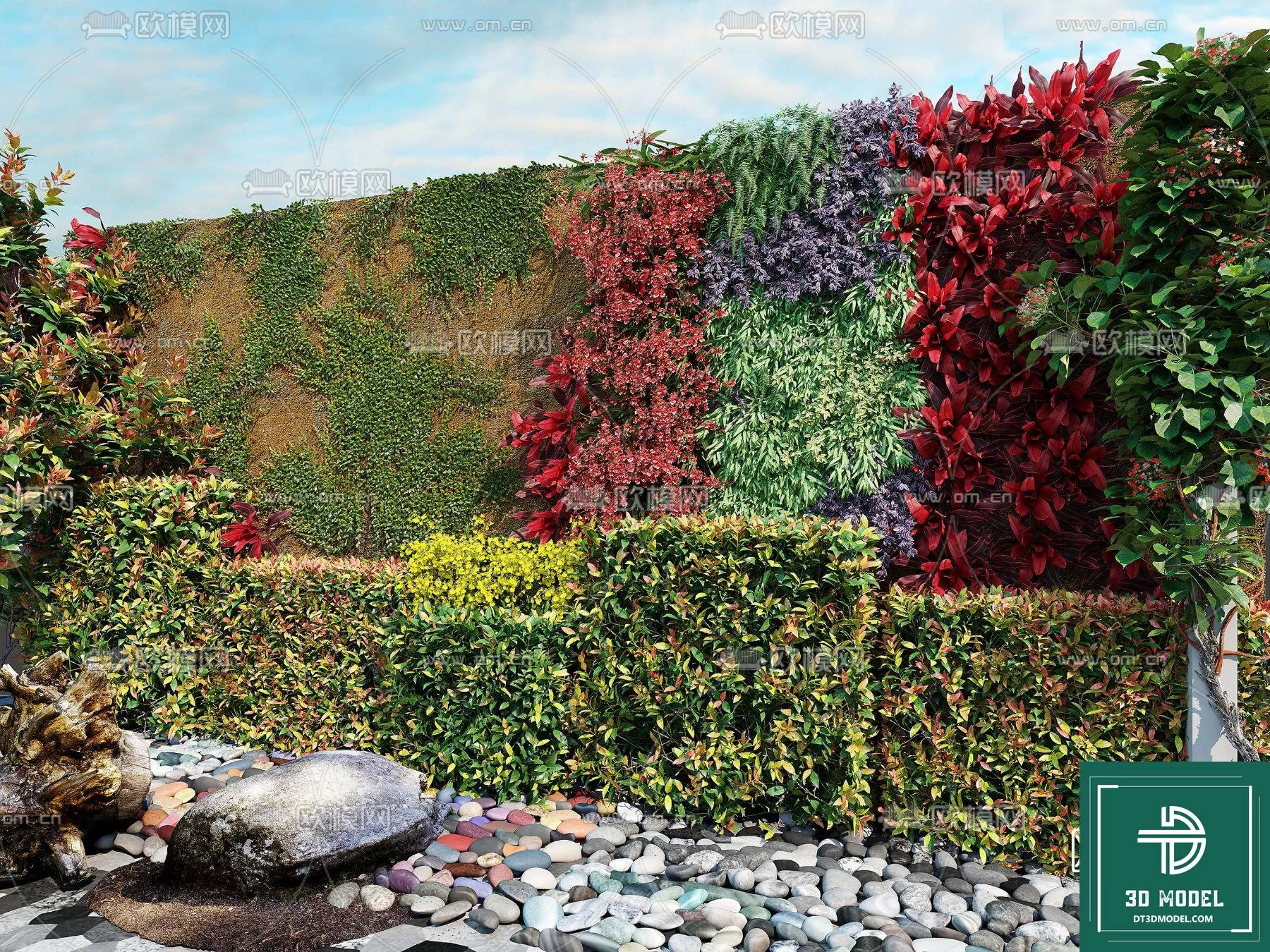 VERTICAL GARDEN – FITOWALL PLANT 3D MODEL – 119