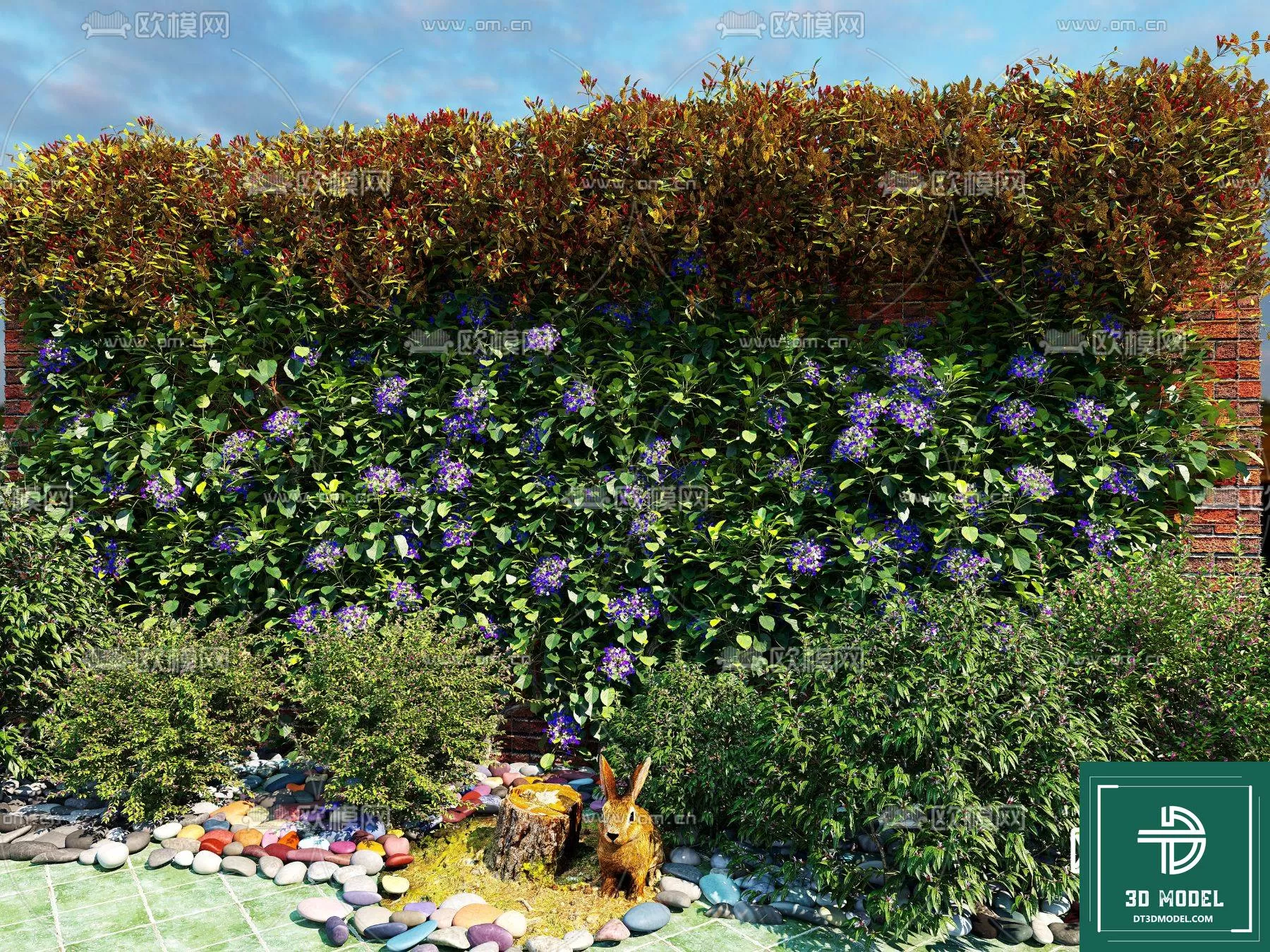 VERTICAL GARDEN – FITOWALL PLANT 3D MODEL – 121