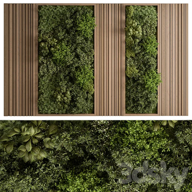 Vertical Garden – Green Wall 74 3D Model Vertical Garden – Green Wall 74 3D Model