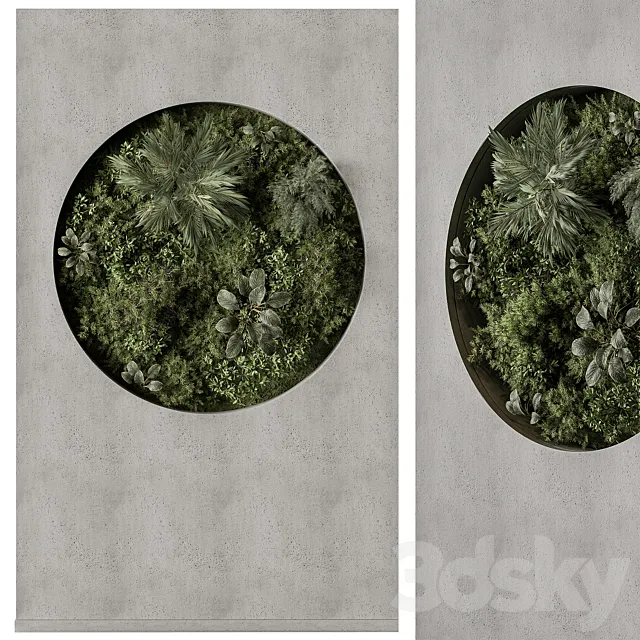 Vertical Garden – Green Wall 97 3D Model Vertical Garden – Green Wall 97 3D Model