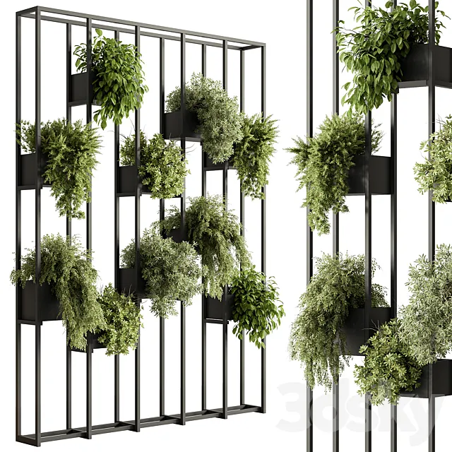 Vertical Garden Partiton – Set 102 3D Model