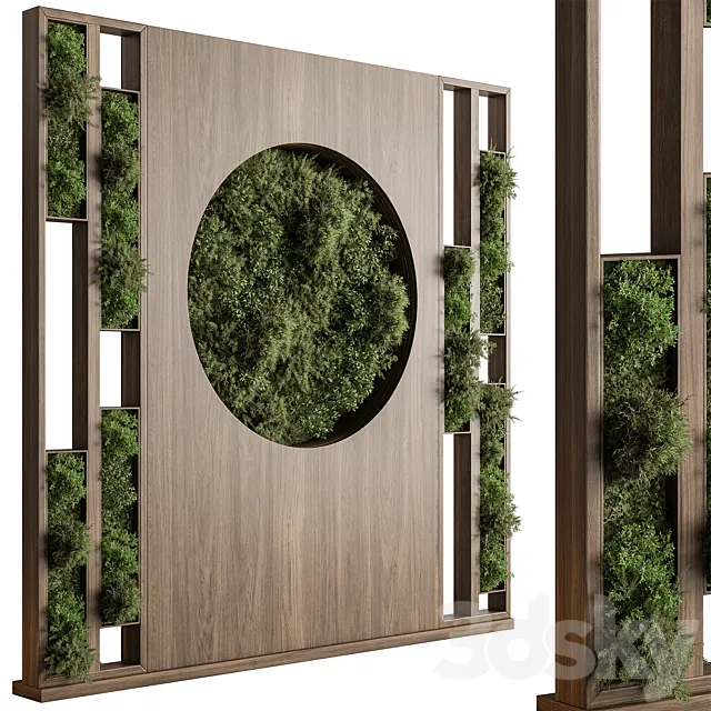Vertical Garden Partiton – Set 96 3D Model Vertical Garden Partiton – Set 96 3D Model