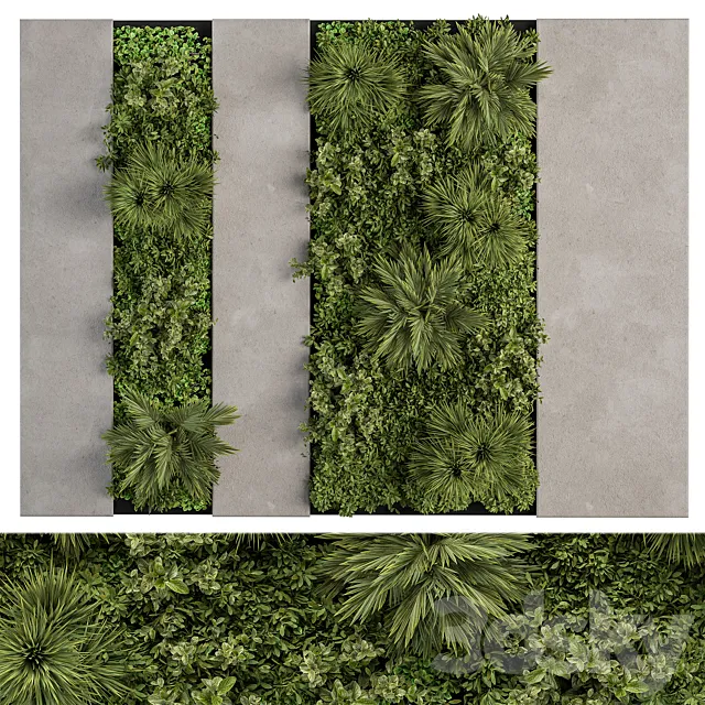 Vertical Garden – Wall Decor 63 3D Model Vertical Garden – Wall Decor 63 3D Model