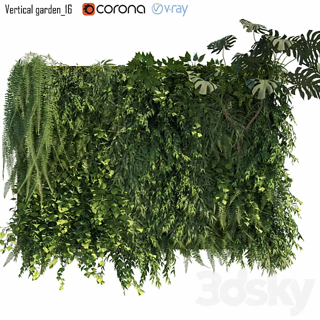 Vertical garden_16 3D Model Vertical garden_16 3D Model