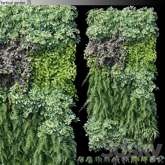 Vertical garden_25 3D Model Vertical garden_25 3D Model