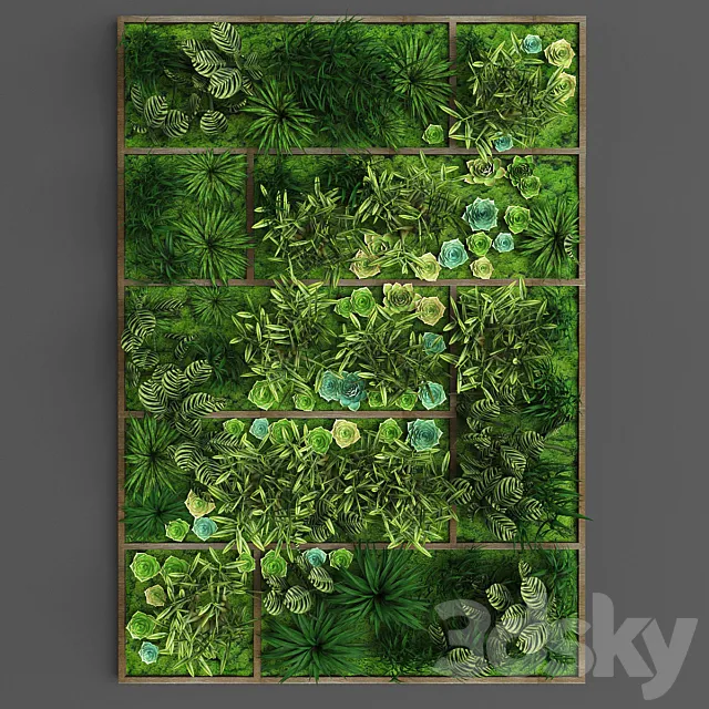 Vertical Gardening 010 3dmodel - 3dsky Decor Helper