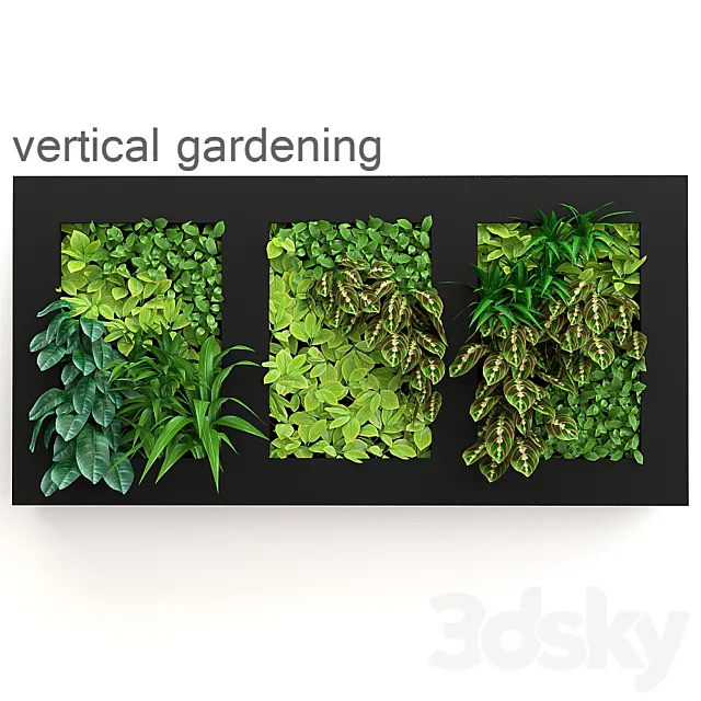 Vertical gardening 3DModel Vertical gardening 3DModel