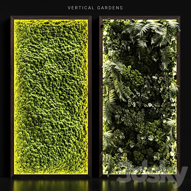 Vertical gardens 3DModel Vertical gardens 3DModel