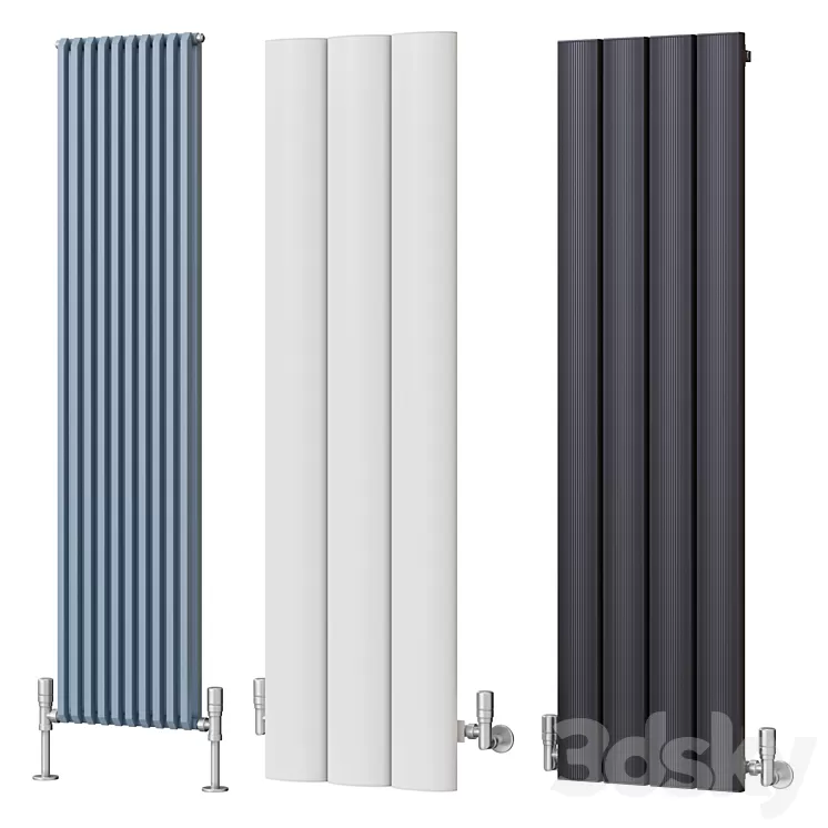 Vertical radiators 3D Model