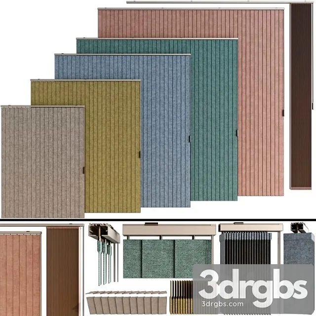 Vertical roller blinds set Vertical roller blinds set