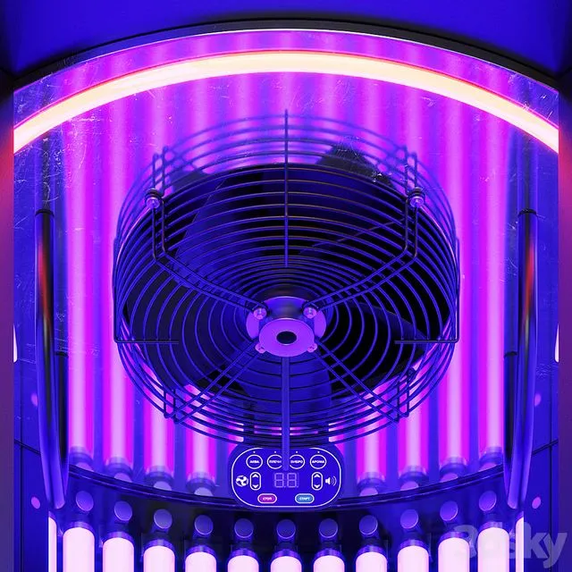Vertical tanning bed of Sunflower V50 3D Model