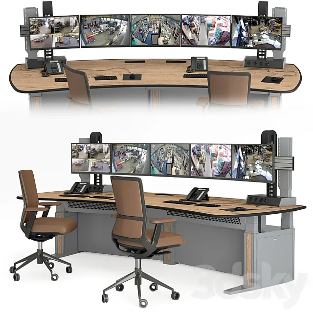 Vertiv Knurr Ergocon control desk 3D Model