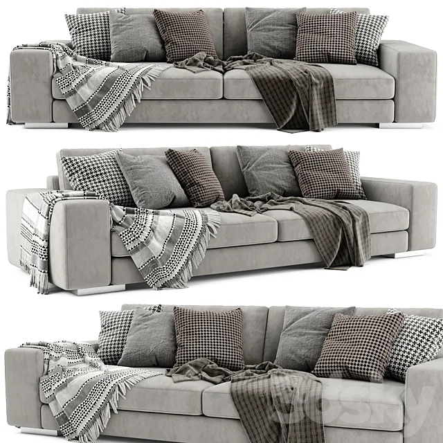 Verzelloni Holden 2 Seats Sofa 3D Model Verzelloni Holden 2 Seats Sofa 3D Model