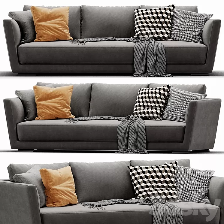 Verzelloni Lyndon 3 Seater 3D Model