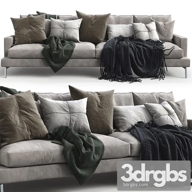 Verzelloni Sofa Larsen 3D Model Download