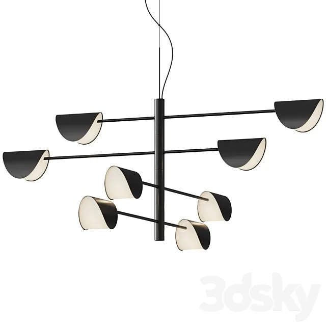 Veska 8 Valaisin Gronlund Pendant Lamp 3D Model Veska 8 Valaisin Gronlund Pendant Lamp 3D Model