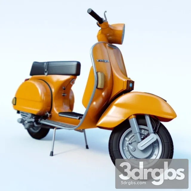 Vespa P200E 3D Model Download