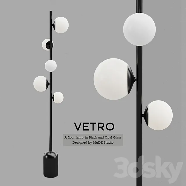 Vetro Floor Lamp 3D Model Vetro Floor Lamp 3D Model