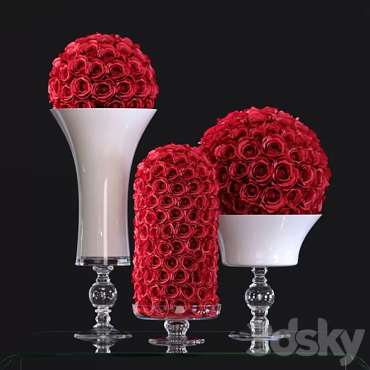 VG Flower Arrangement Set1 3D Model