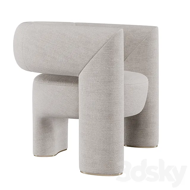 Via Del Corso Armchair 3D Model Via Del Corso Armchair 3D Model