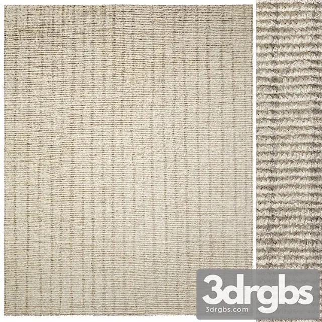 Via handwoven wool rug 3D Model Download