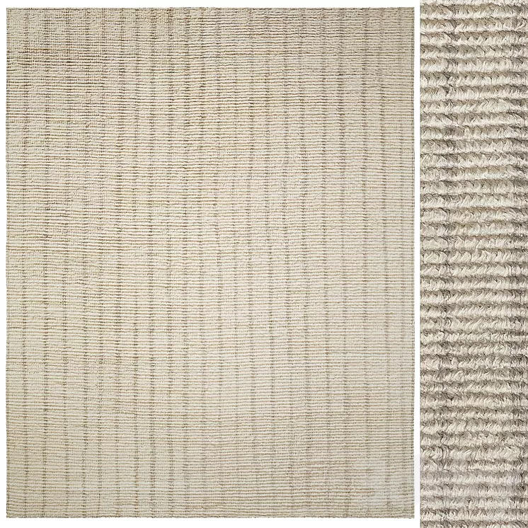 VIA HANDWOVEN WOOL RUG 3D Model VIA HANDWOVEN WOOL RUG 3D Model