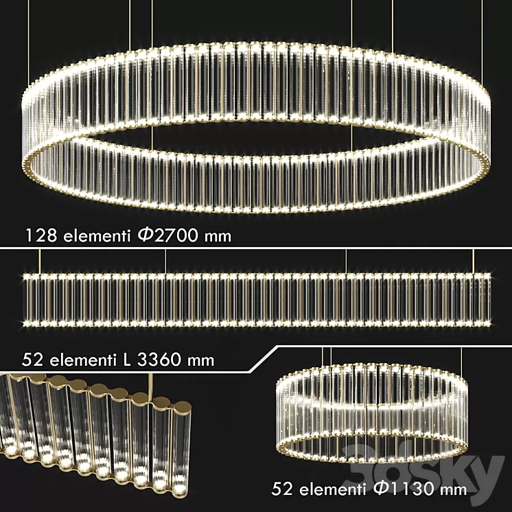 Viabizzuno Coppibartali by Mario Nanni 3D Model Viabizzuno Coppibartali by Mario Nanni 3D Model