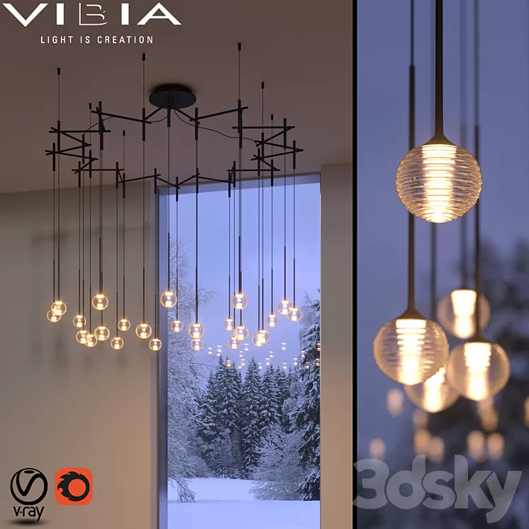 Vibia Algorithm 0885 3D Model Vibia Algorithm 0885 3D Model