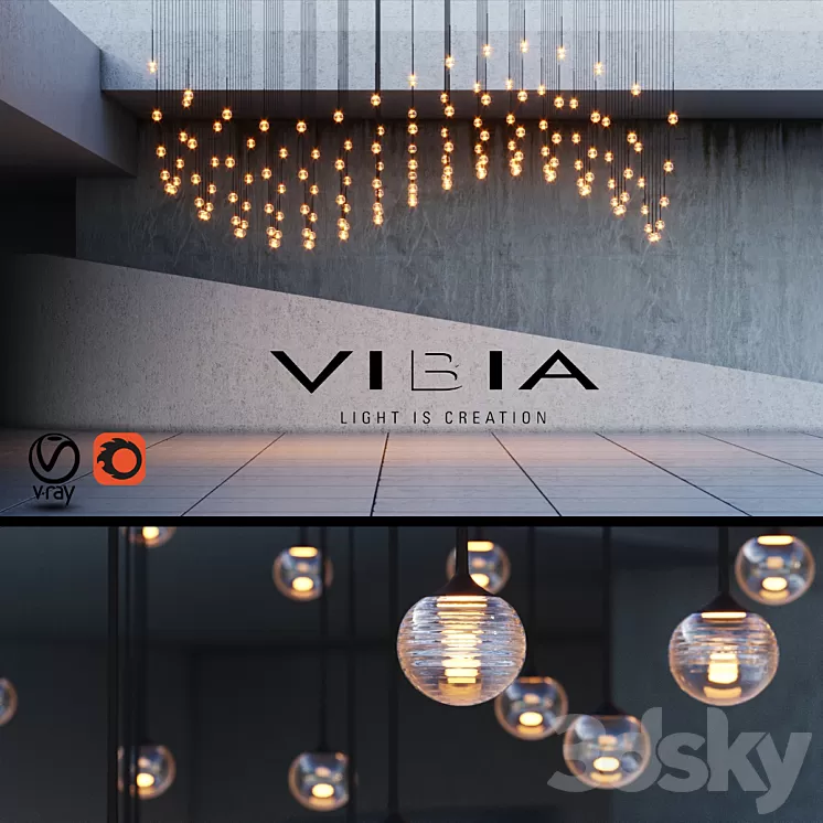 [3DSKY] Vibia Algorithm 3D Model | NEW UPDATE 2024