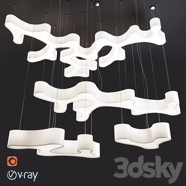 Vibia Ameba lamp 3D Model