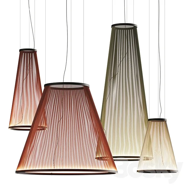 Vibia Array Pendant Lamps 3D Model Vibia Array Pendant Lamps 3D Model