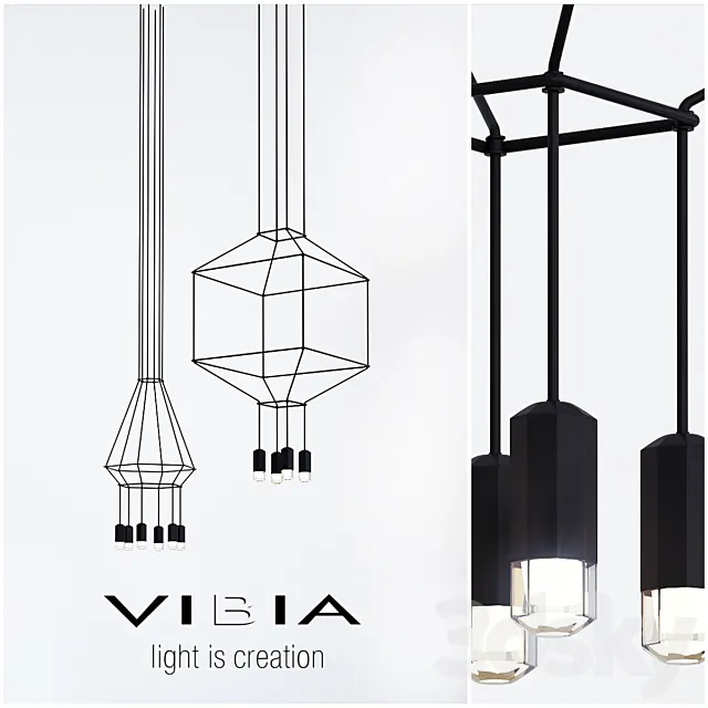 Vibia Collection WIREFLOW 3D Model Vibia Collection WIREFLOW 3D Model