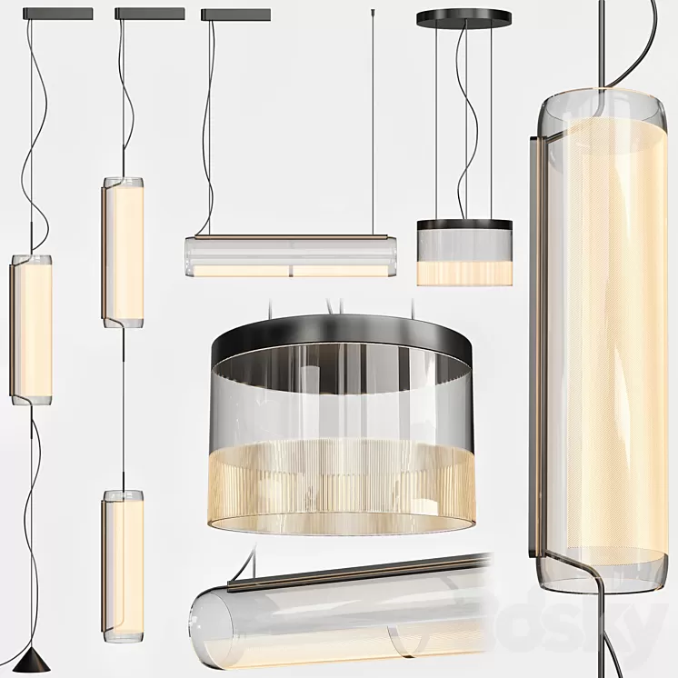 VIBIA Guise pendant light 3D Model Free Download