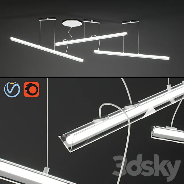 Vibia – Halo Lineal 2341 03 3D Model