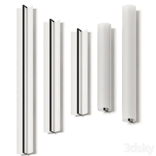 Vibia Kontur Wall Lamps 3D Model Vibia Kontur Wall Lamps 3D Model