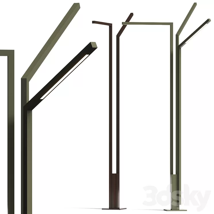 Vibia Palo Alto Outdoor Lamps 3D Model Free Download