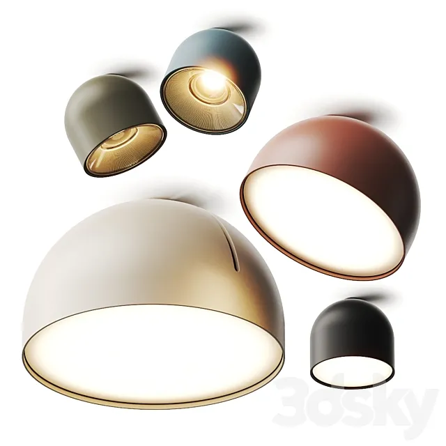 Vibia Plusminus Solo Ceiling Lamps 3D Model