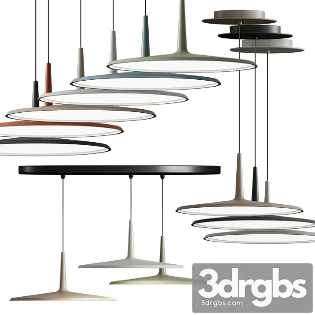Vibia skan pendant lamp 3D Model Download