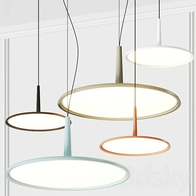 Vibia Skan Pendant Lamps 3D Model Vibia Skan Pendant Lamps 3D Model