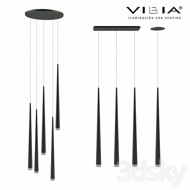 Vibia slim lamps 3DModel